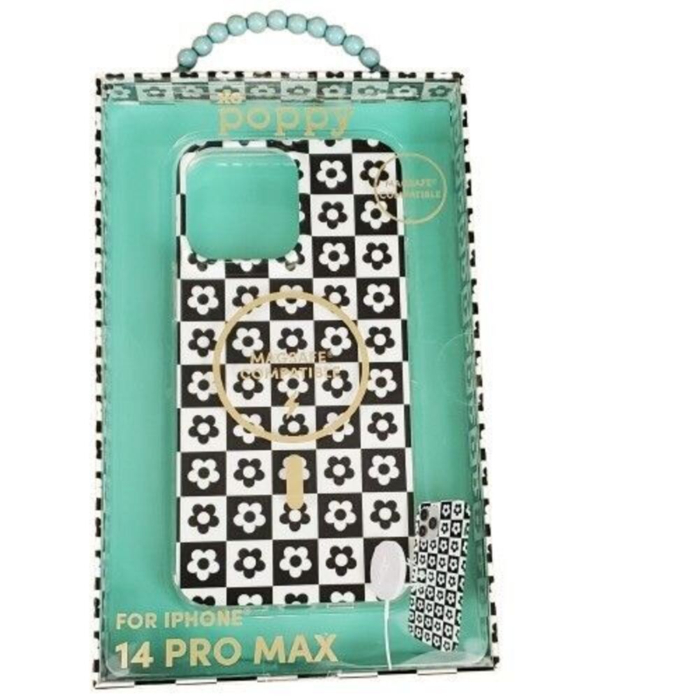 New iPhone 14 PRO MAX Case xo Poppy, Flower MagSafe Compatible
